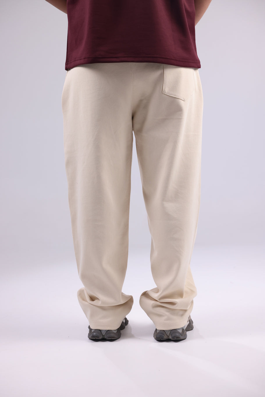 Beige Men Trouser