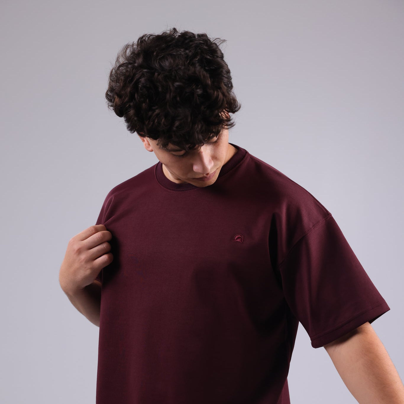 Burgundy Basic Men Tee