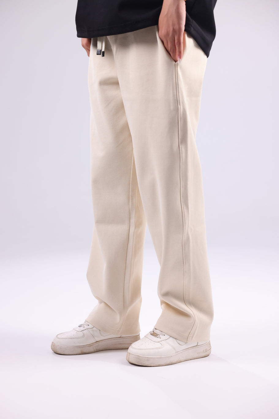 Beige Women Trouser