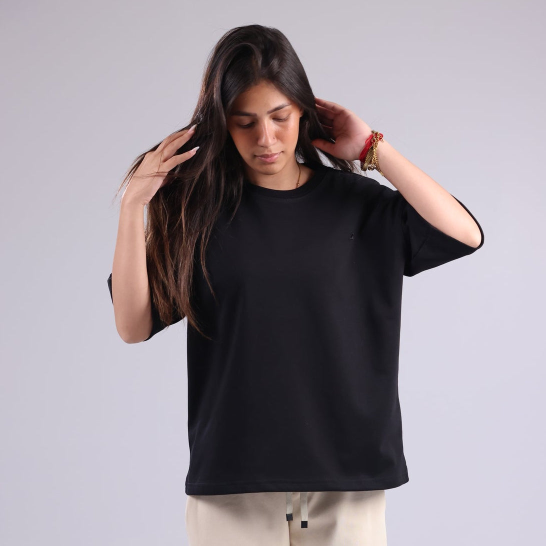 Black Basic Women Tee