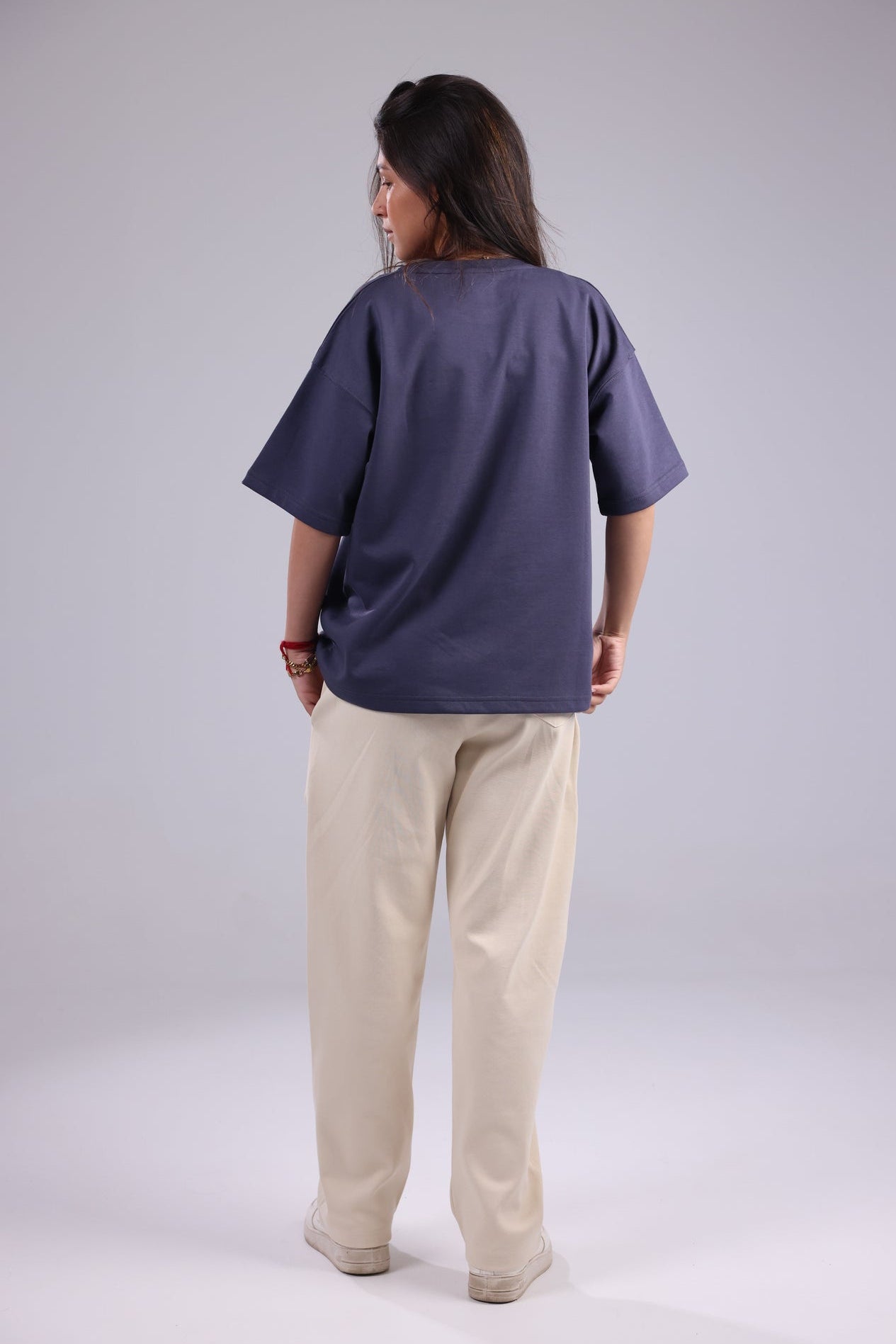 Steel Gray Basic Women Tee