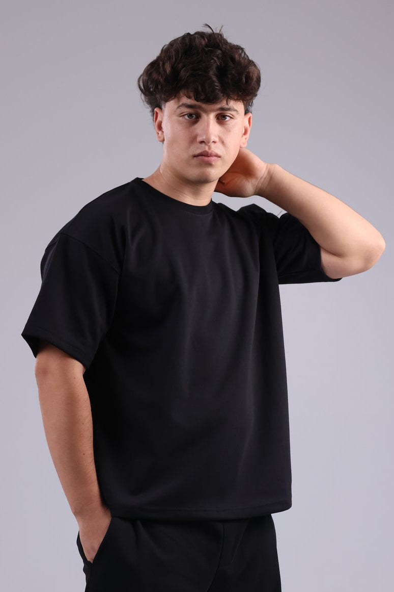 Black Basic Men Tee