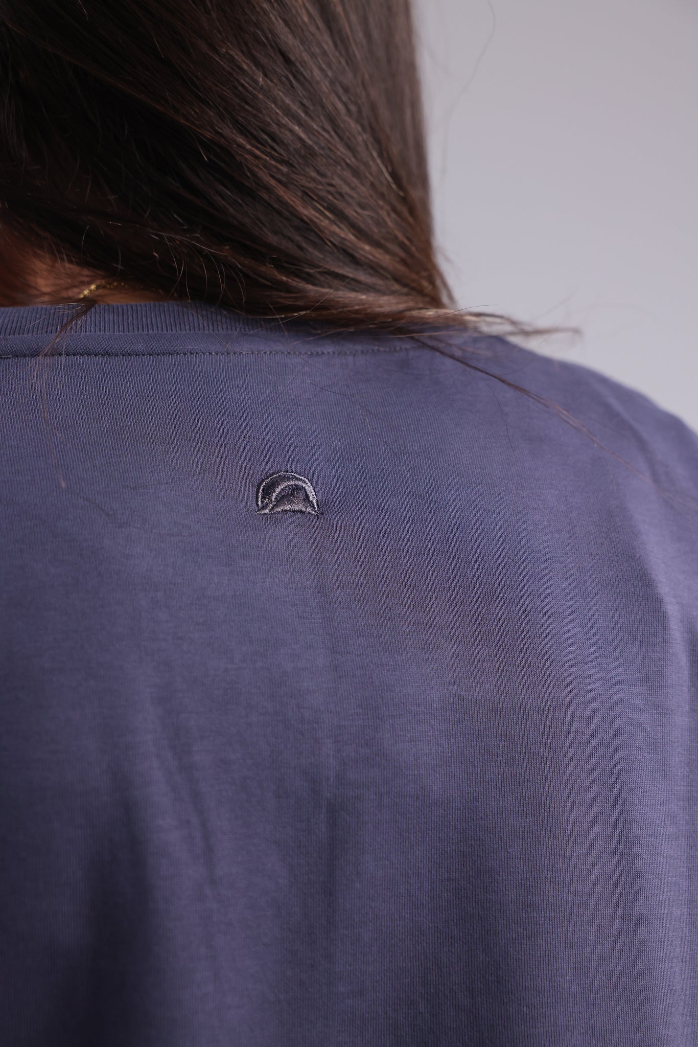 Steel Gray Printed Women Tee