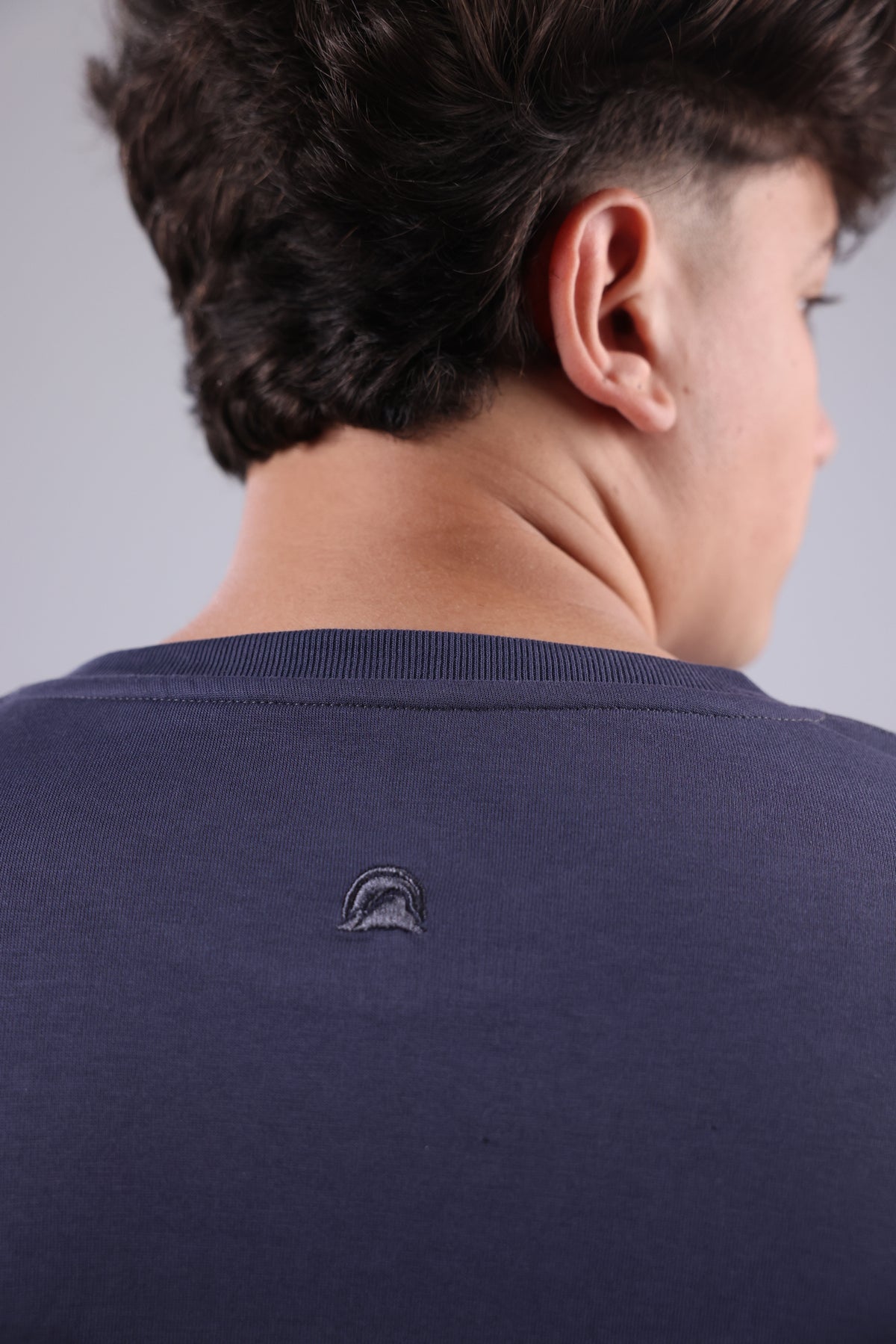 Steel Gray Printed Men Tee