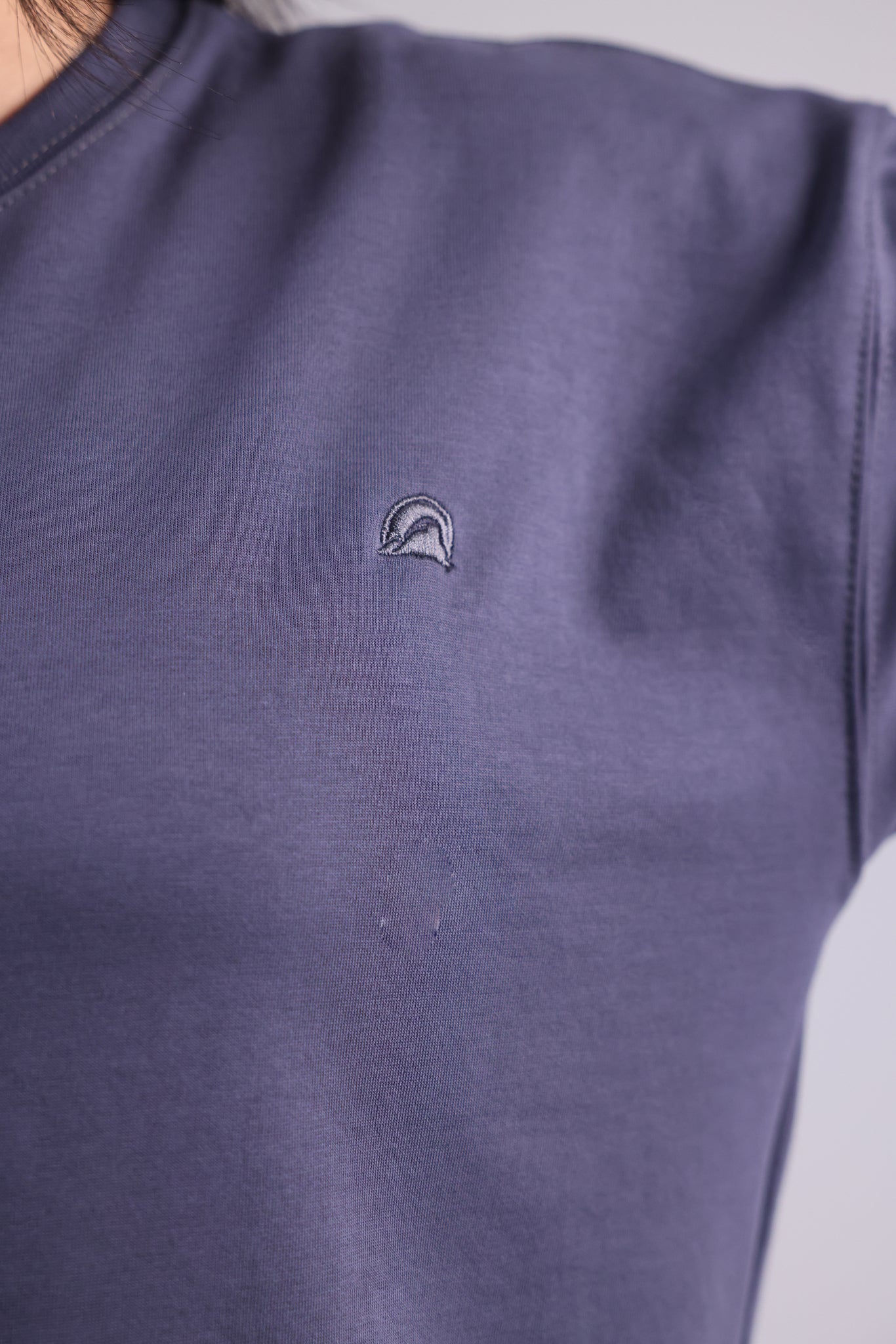 Steel Gray Basic Women Tee