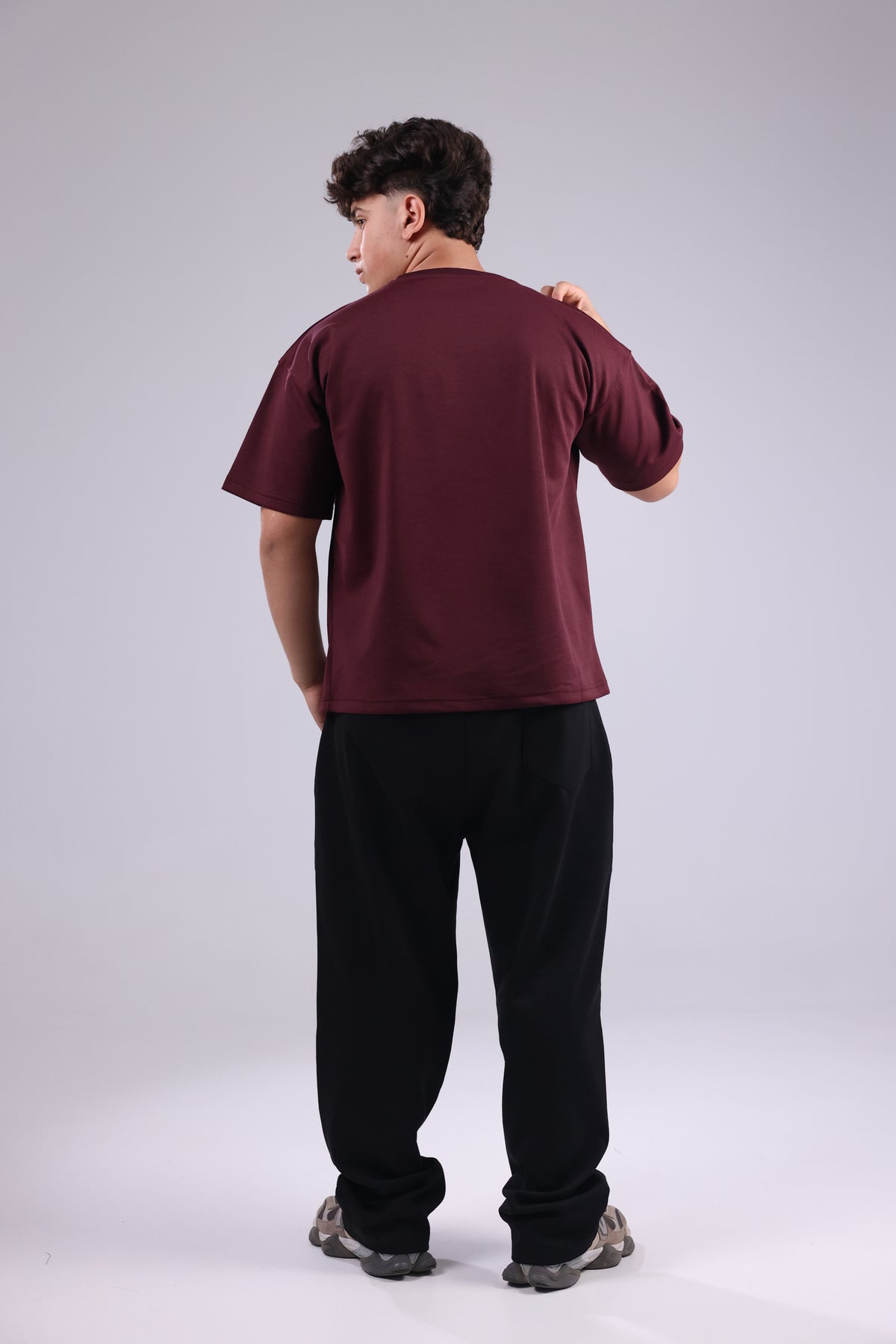 Burgundy Basic Men Tee