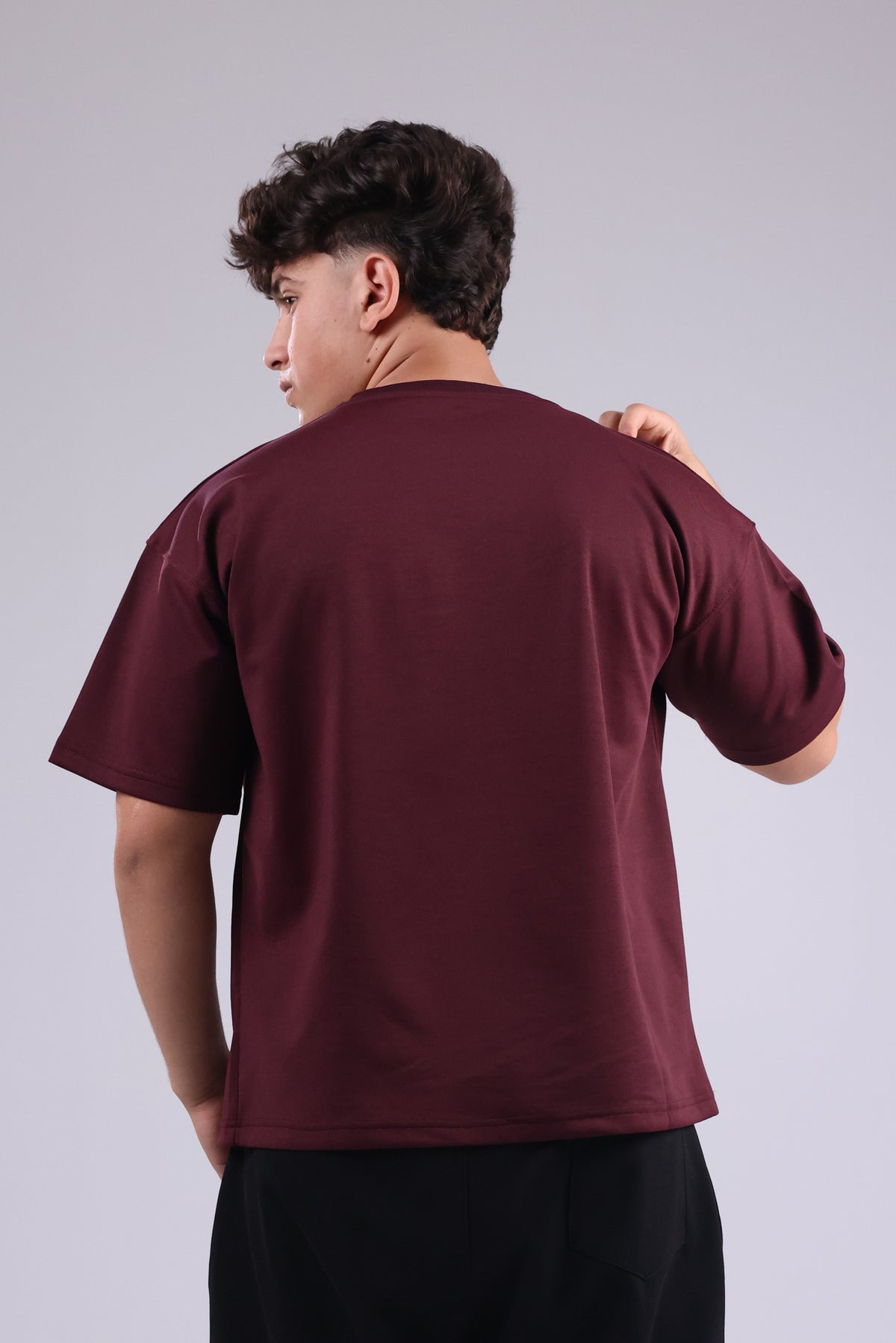 Burgundy Basic Men Tee