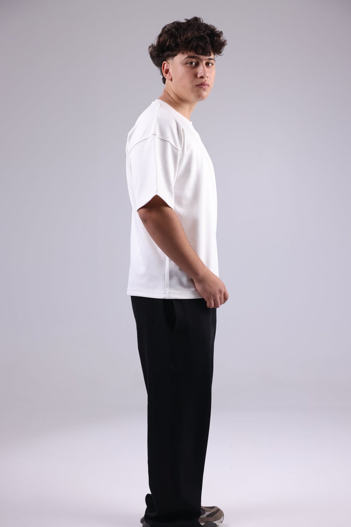 White Basic Men Tee
