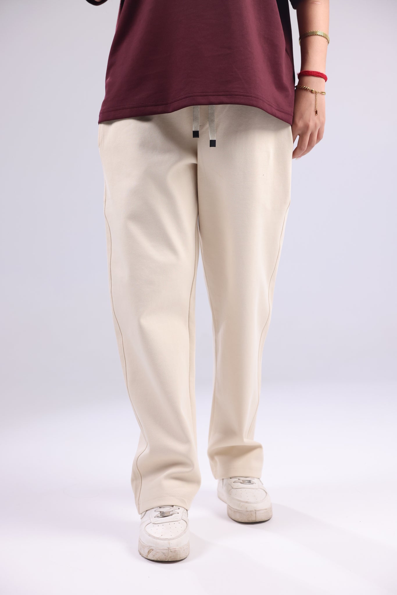 Beige Women Trouser