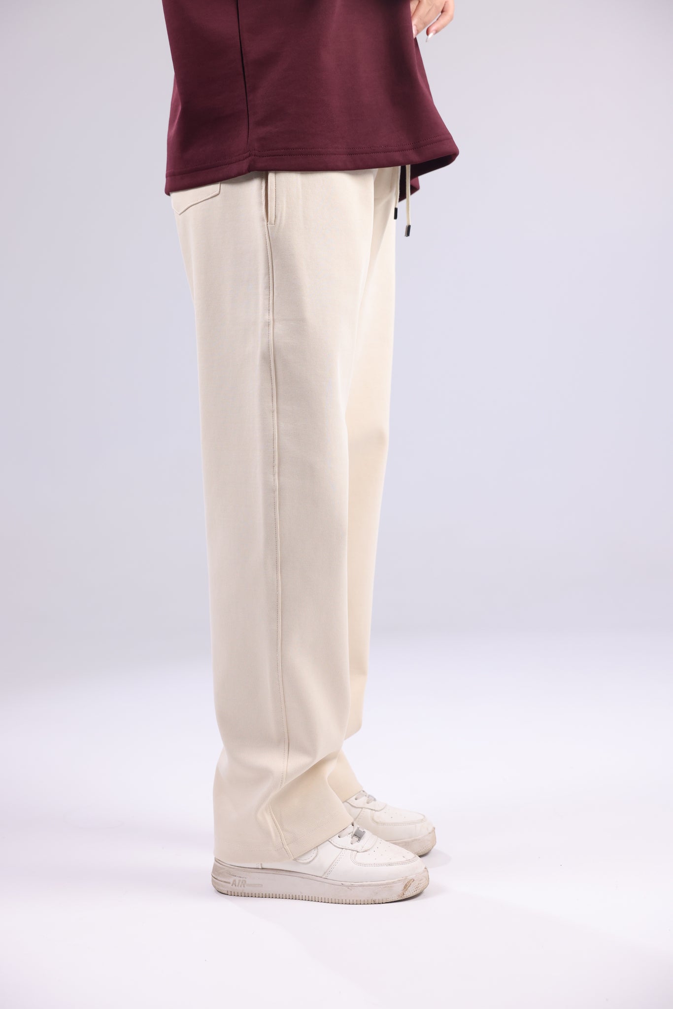 Beige Women Trouser