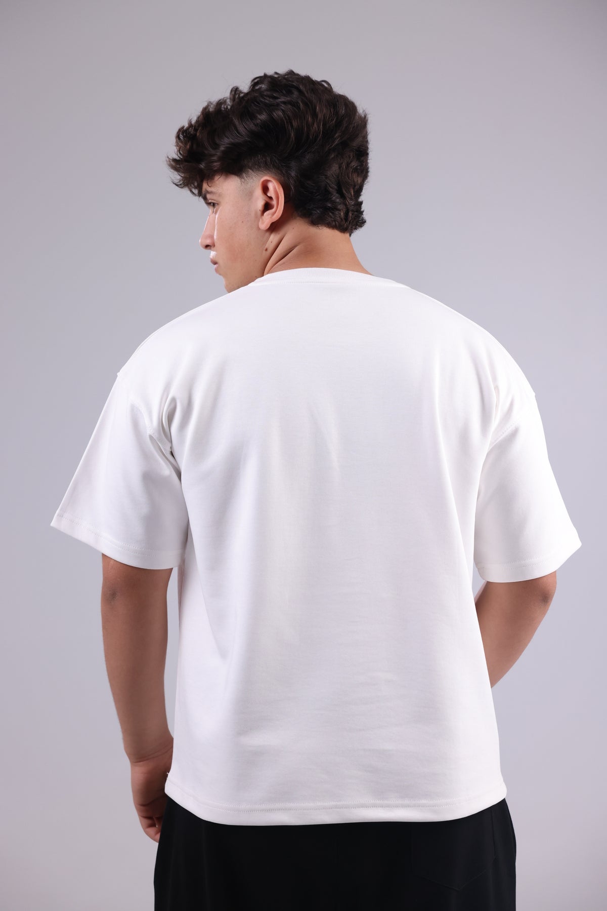 White Basic Men Tee