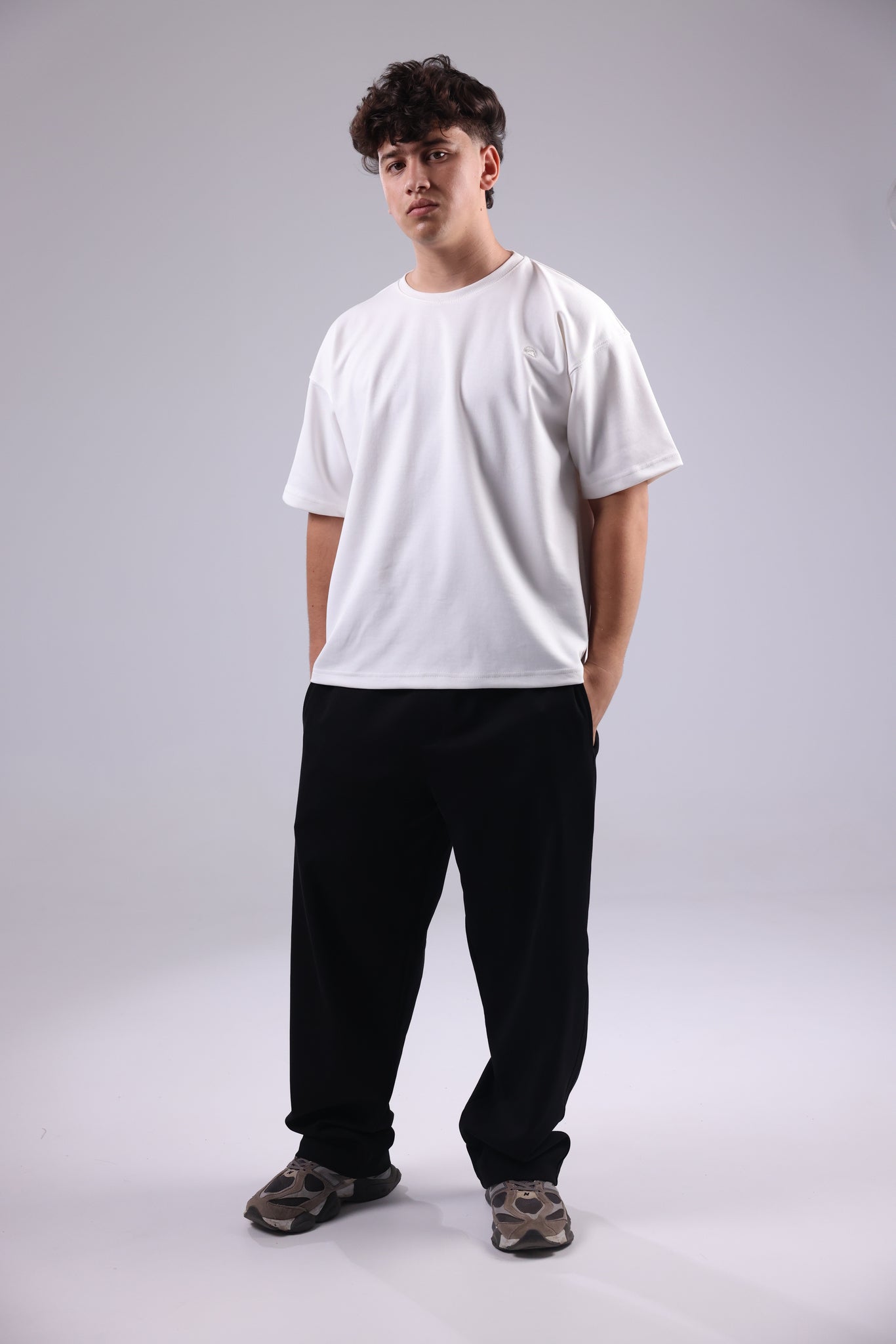 White Basic Men Tee