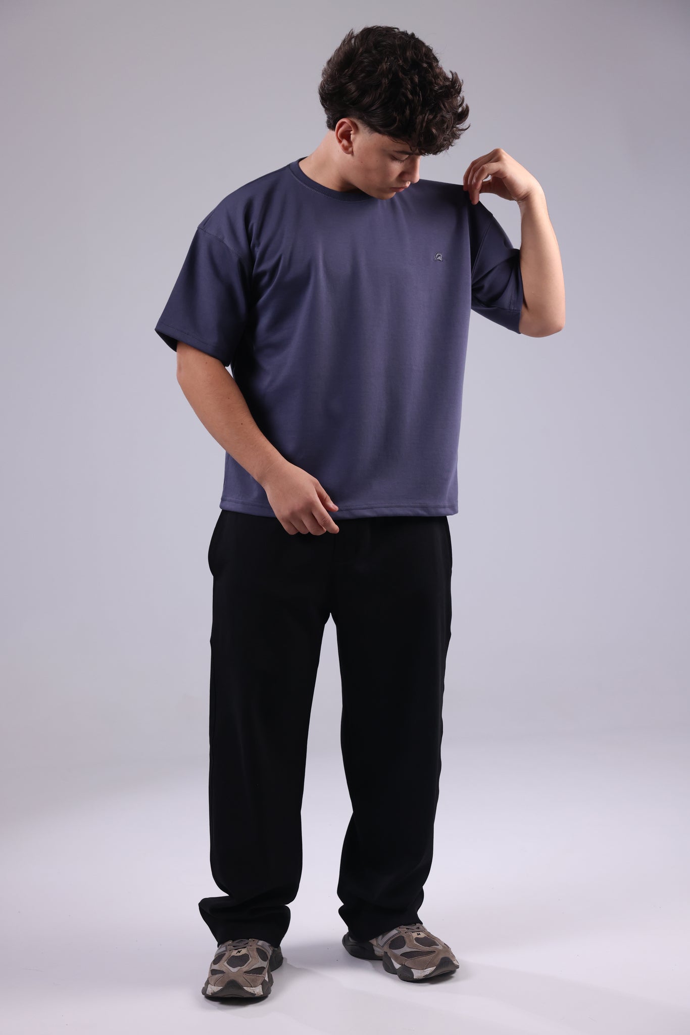 Steel Gray Basic Men Tee