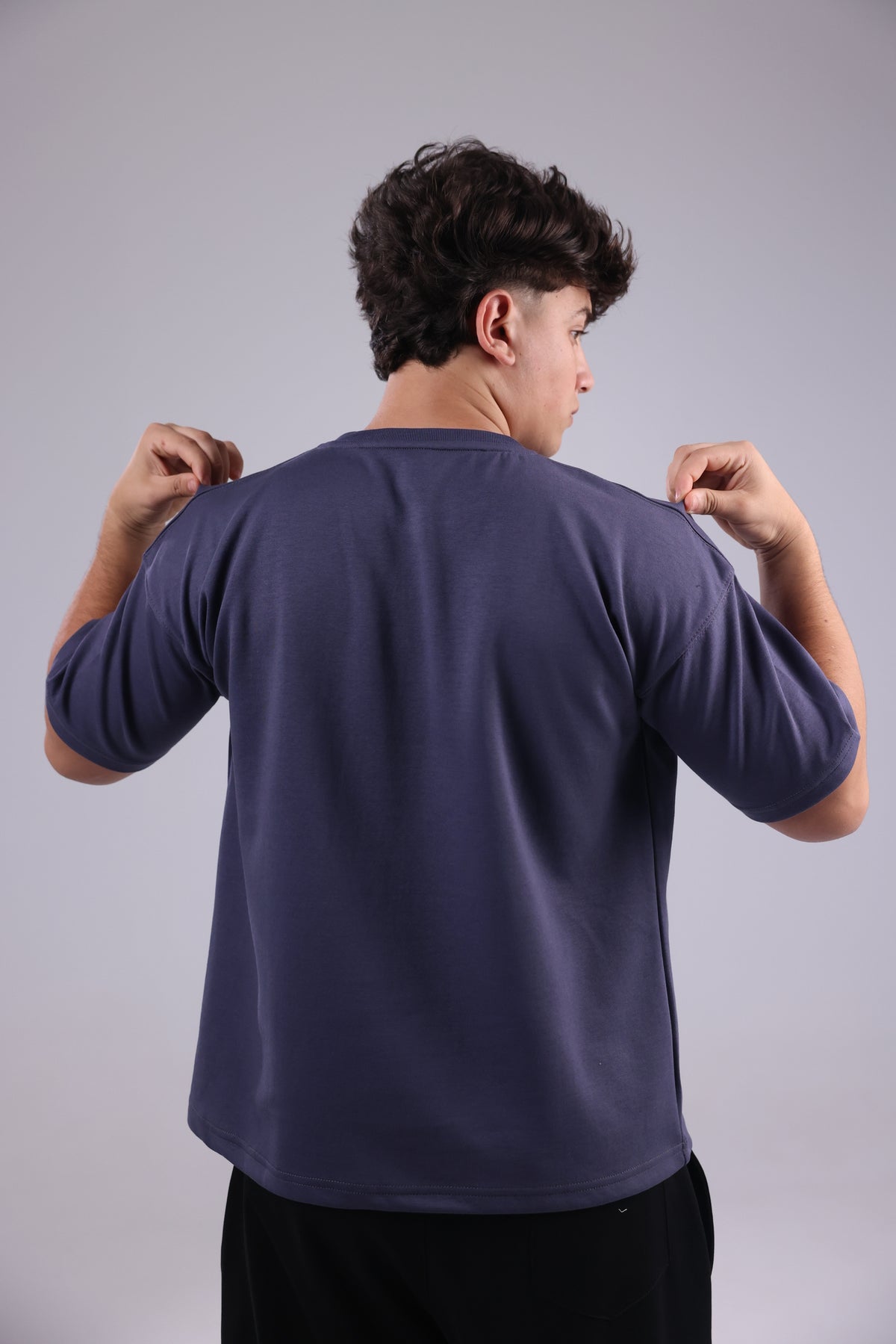 Steel Gray Basic Men Tee