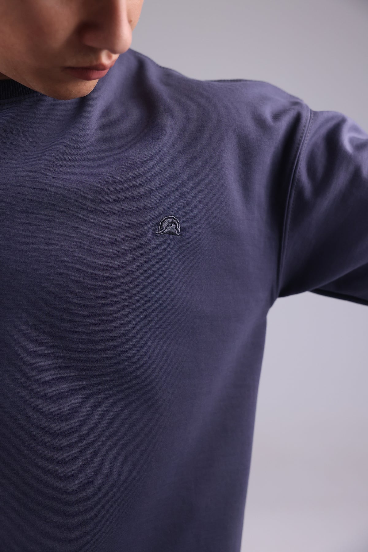 Steel Gray Basic Men Tee