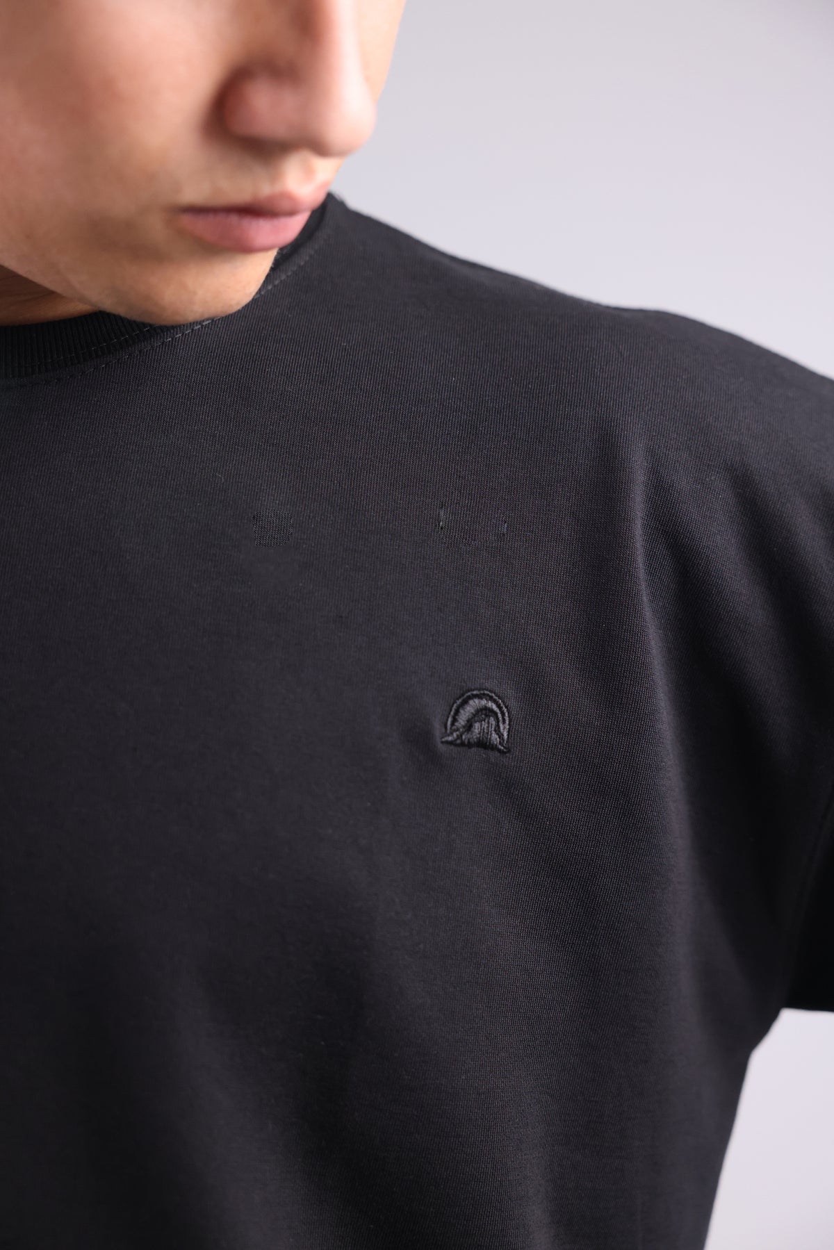 Black Printed Men Tee