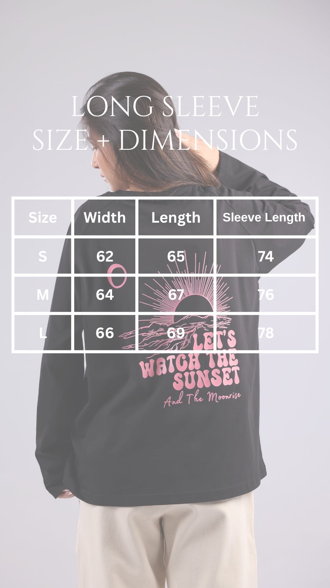 Long Sleeve Black Printed Tee