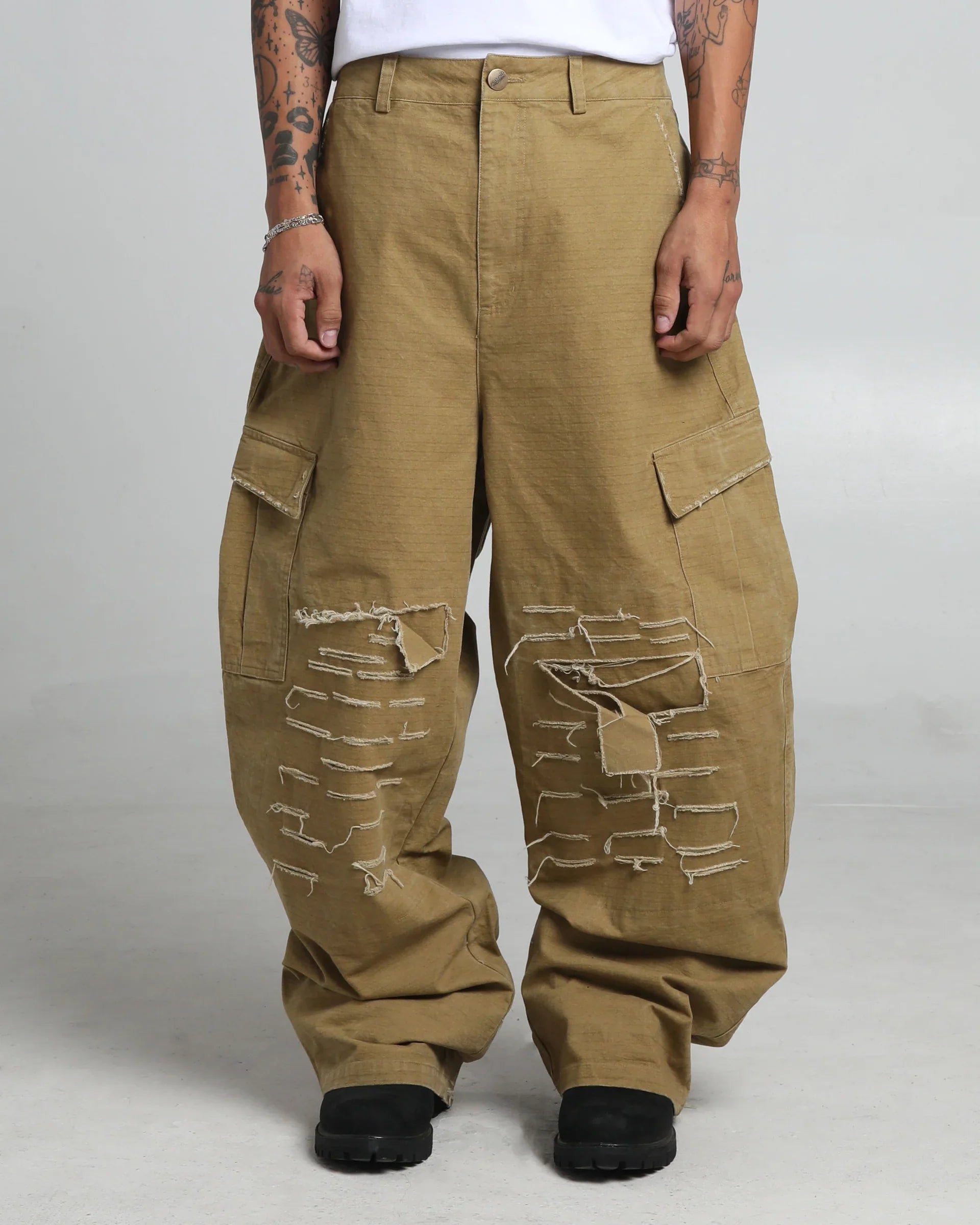 Shredded Cargo Pants