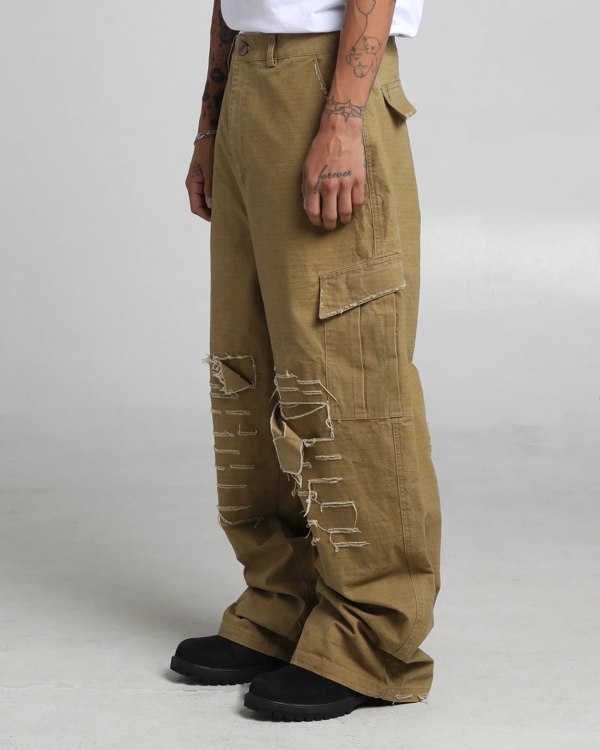 Shredded Cargo Pants